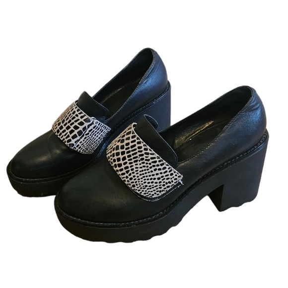 TBA to be announced Y2K Chunky Platform Penny Loafers - Picture 6 of 7